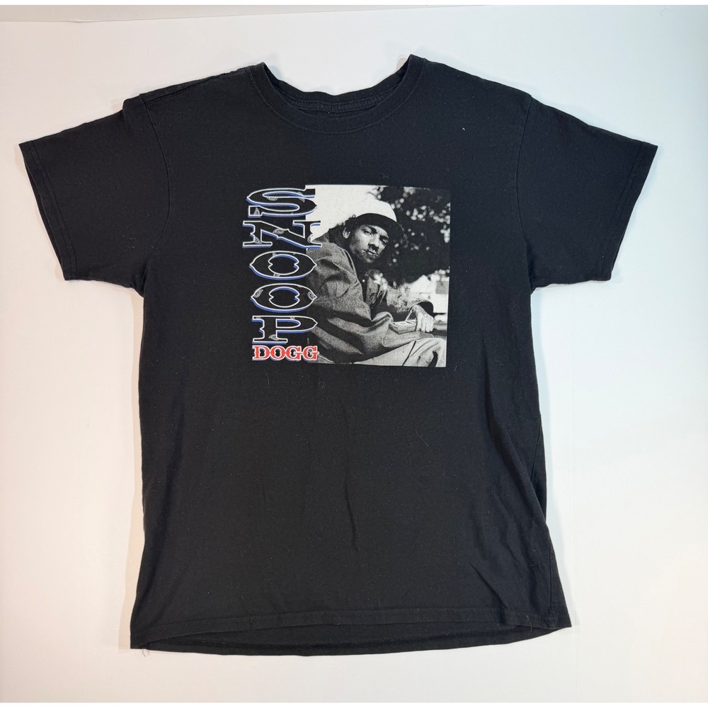 Cross Colours Snoop Dogg Graphic T-Shirt Mens Large Black Rap Tee Hip Hop L.A.